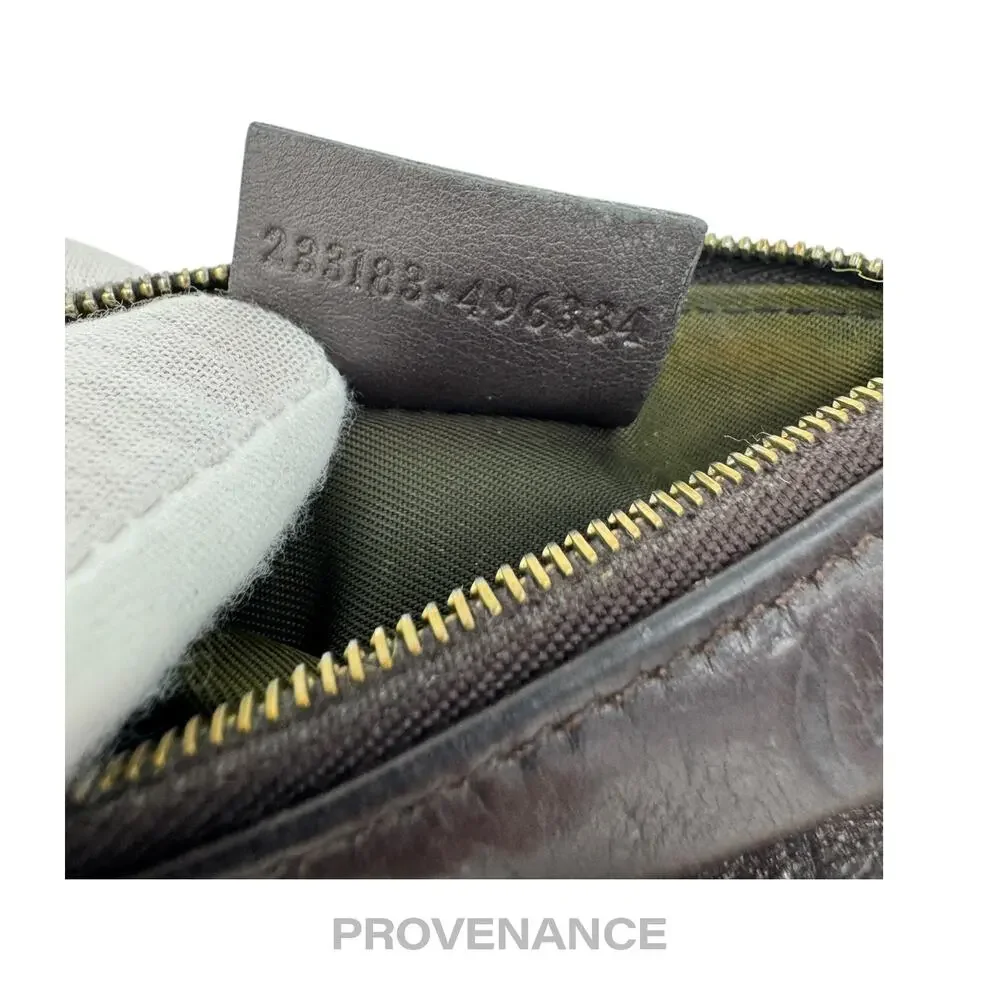 🔴 Gucci Key Pouch Cles - Chocolate Guccissima Leather - Picture 7 of 7